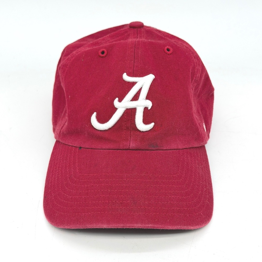 47 Brand Alabama Crimson Tide Hat Mens Adjustable Crimson Red Script A Cap